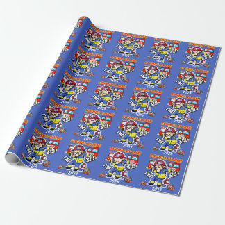 Sound The Alarm Im 3 Dabbing Firefighter Birthday Wrapping Paper