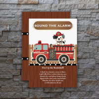 Sound the Alarm! Modern Firetruck Baby Shower
