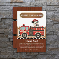 Sound the Alarm! Modern Firetruck Baby Shower