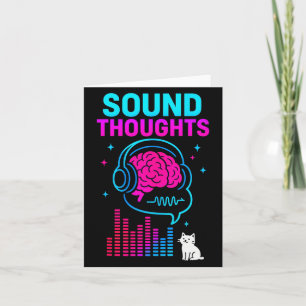 Sound Thoughts Stoic Philosophy Minimalist Slogan  Card