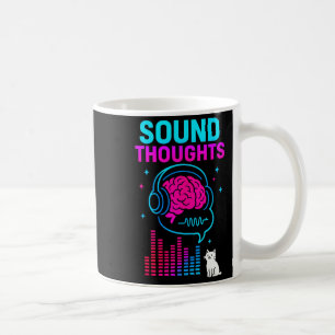 Sound Thoughts Stoic Philosophy Minimalist Slogan Coffee Mug