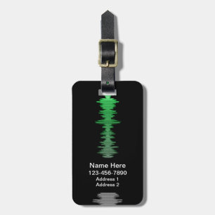 Sound Wave Luggage Tag