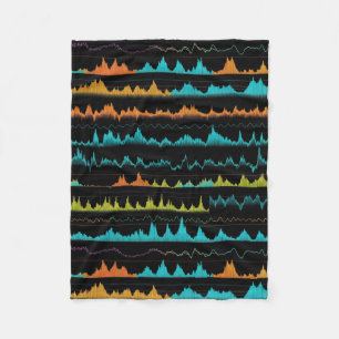 Sound Waves Fleece Blanket