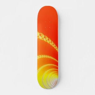Sound Waves Fractal Art Skateboard