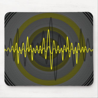 Sound Yellow Dark mousepad