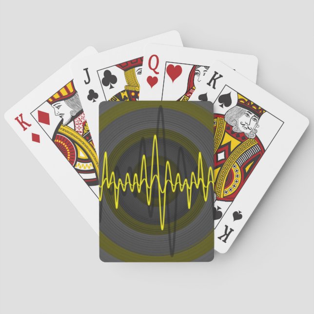Sound Yellow Dark playing cards (Back)
