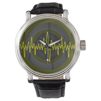 Sound Yellow Dark print watch