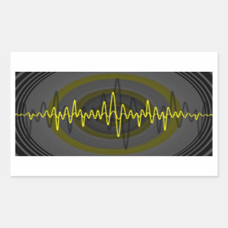 Sound Yellow Dark sticker rectangle
