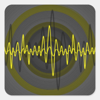 Sound Yellow Dark sticker square