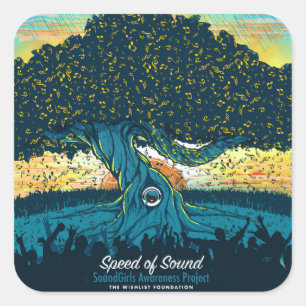 SoundGirls Awareness Project: Square Stickers (6)