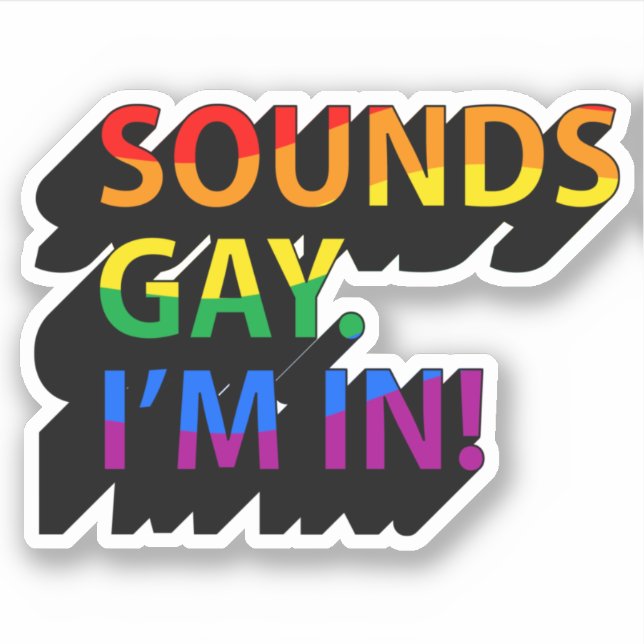 SOUNDS GAY I'M IN (Front)