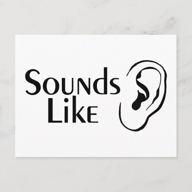 Sounds Like Charades Postcard (Front)