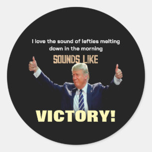 Sounds Like Victory! Classic Round Sticker