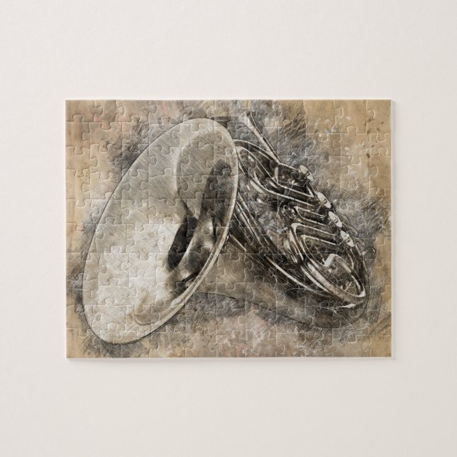 Sounds of music. Trumpet Jigsaw Puzzle (Horizontal)