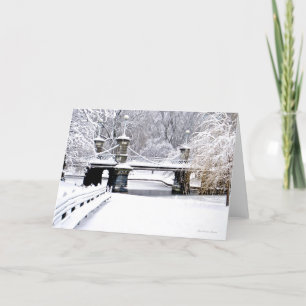 Sounds of Silence: Boston Public Garden-Greeting Holiday Card