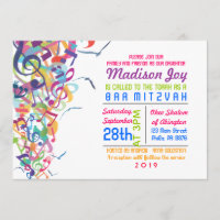 SOUNDS OF THE TORAH Bat Bar Mitzvah Invitation