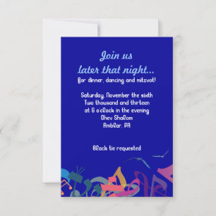 SOUNDS OF THE TORAH Bat Bar Mitzvah Party Card