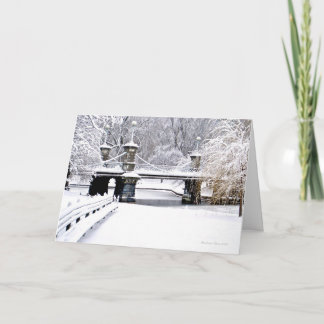 Sounds ofSilence:Holiday Boston Public Garden-Park Holiday Card