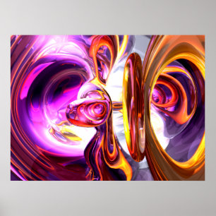 Soundwave Abstract Poster