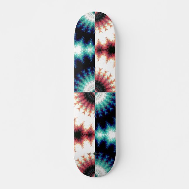 Soundwave Cross Grid Skateboard (Front)
