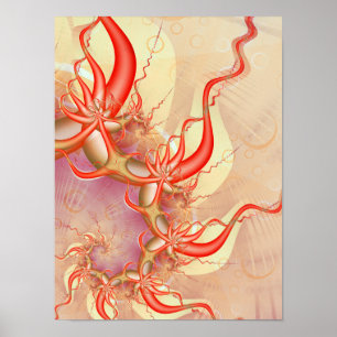 Soundwaves Fractal Poster