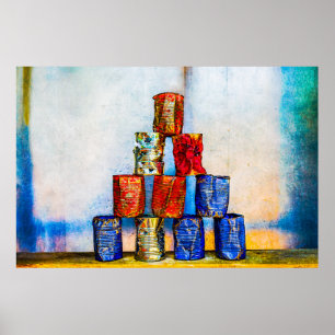 Soup Cans - After The Lunch Poster