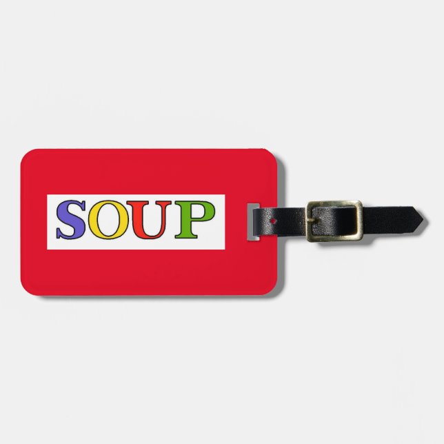 SOUP LUGGAGE TAG (Front Horizontal)