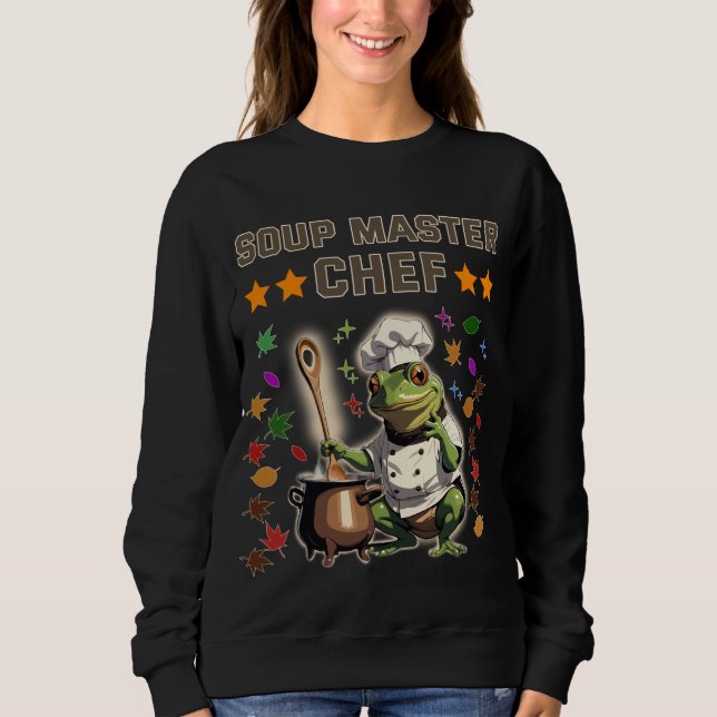  Soup Master Chef Funny Frog T-shirt Sweatshirt T (Front)