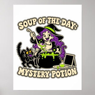 Soup of the Day Potion Kitchen Art Poster