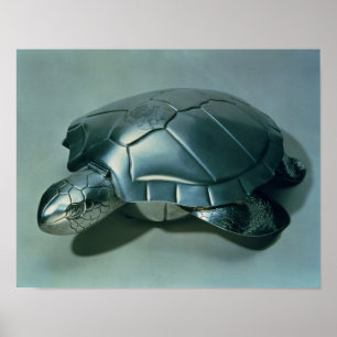 Soup tureen in form of a turtle, 1790's poster
