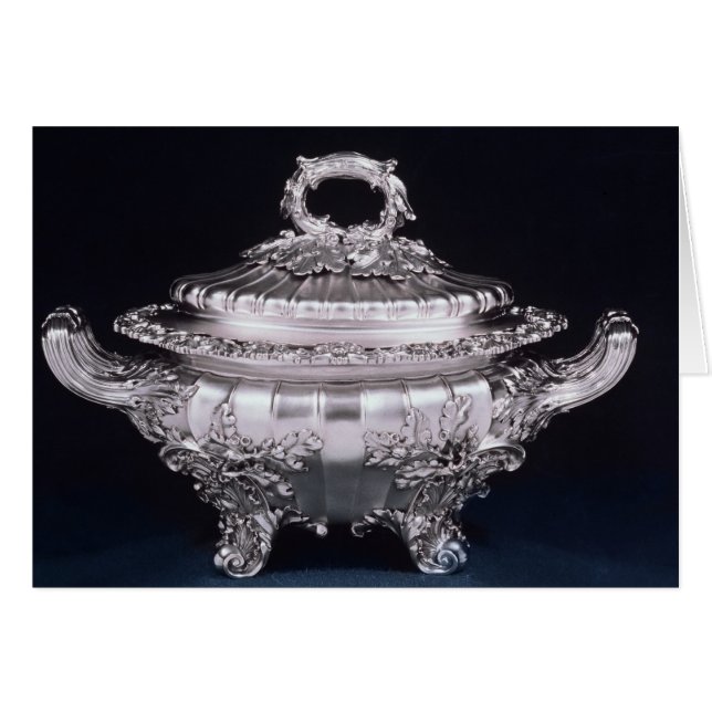 Soup tureen, one of a pair, made by Paul Storr (Front Horizontal)