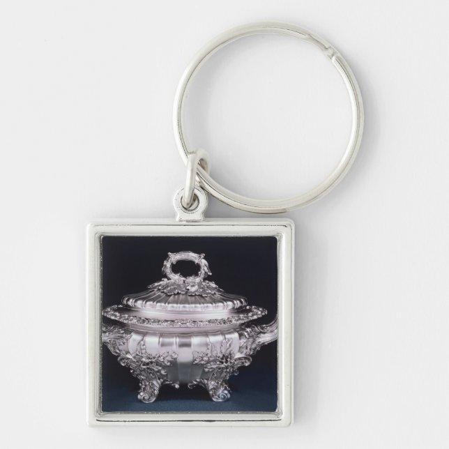 Soup tureen, one of a pair, made by Paul Storr Key Ring (Front)