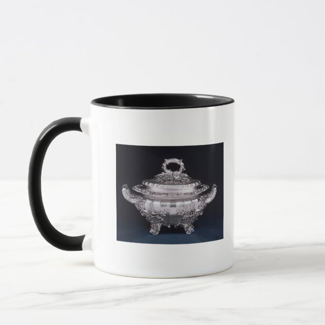 Soup tureen, one of a pair, made by Paul Storr Mug (Left)