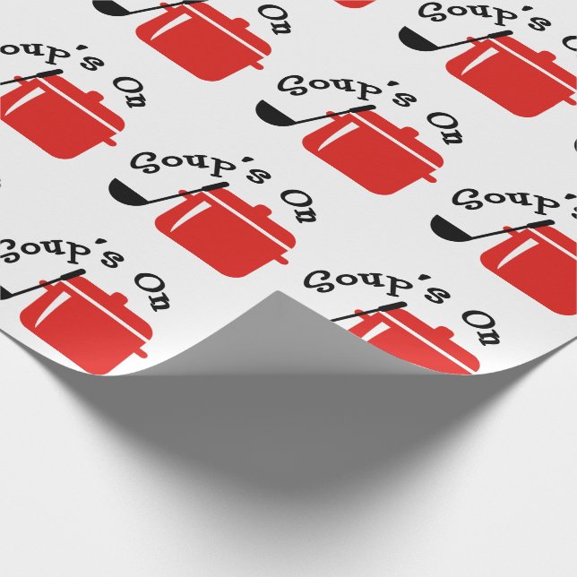 Soup's On Wrapping Paper (Corner)