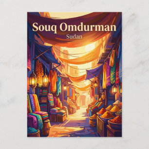 Souq Omdurman Sudan Postcard