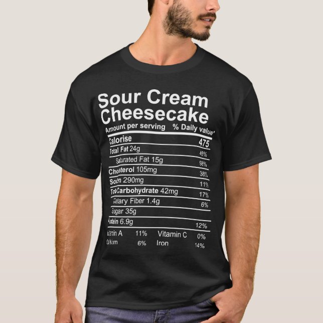 Sour Cream Cheesecake T-Shirt (Front)