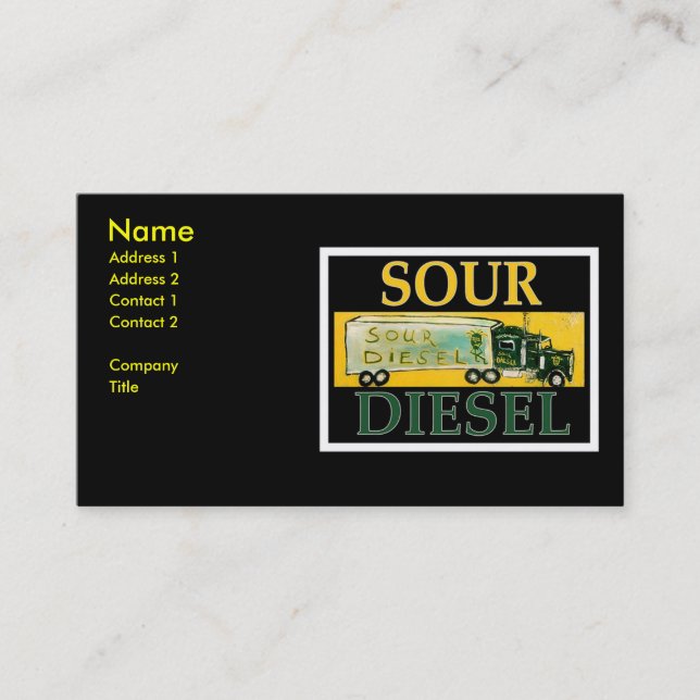 SOUR DIESEL BUSINESS CARD (Front)