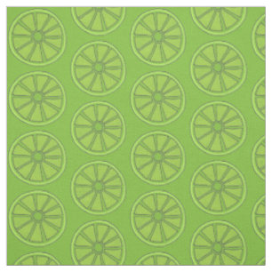 Sour Green Limes Citrus Fruit Slice Foodie Fabric
