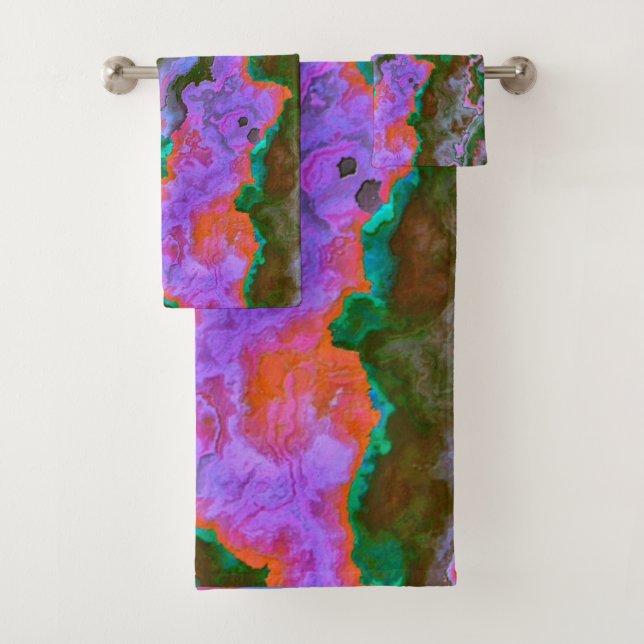 Sour Marble  Bath Towel Set (Insitu)