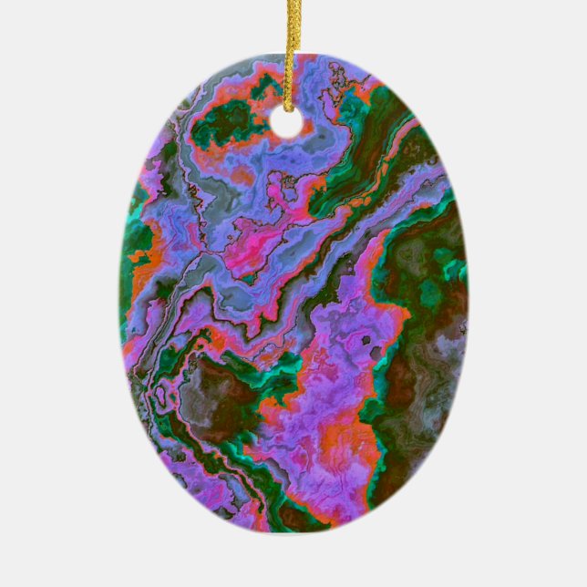 Sour Marble Ceramic Ornament (Front)