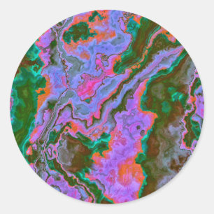 Sour Marble  Classic Round Sticker