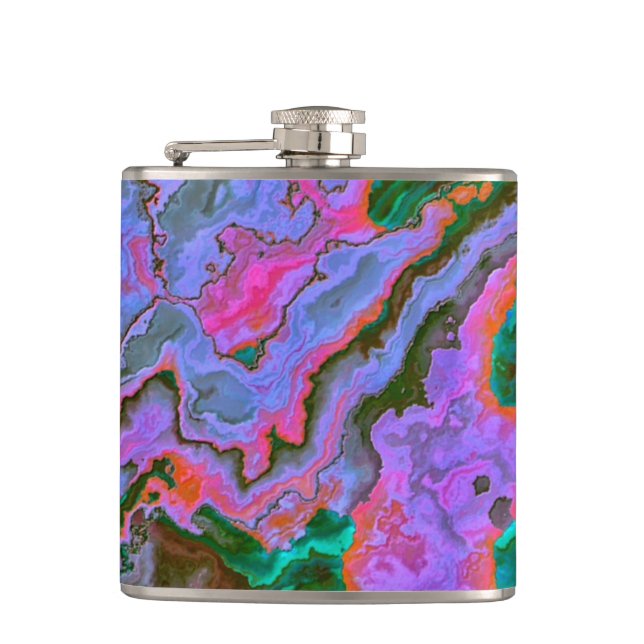 Sour Marble  Hip Flask (Front)