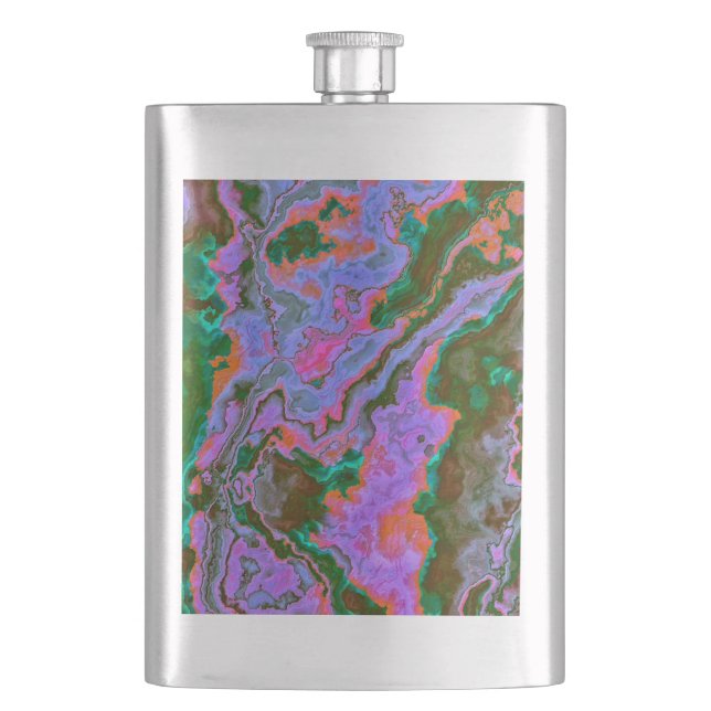 Sour Marble  Hip Flask (Front)