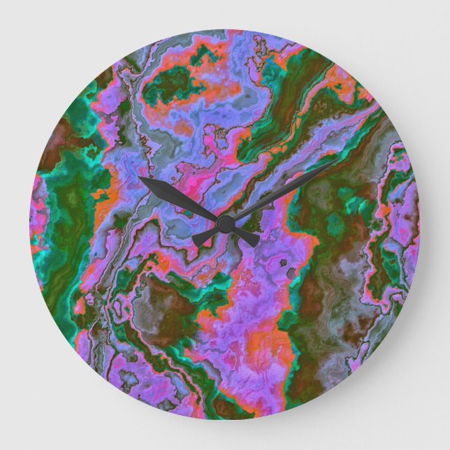 Sour Marble  Large Clock (Front)