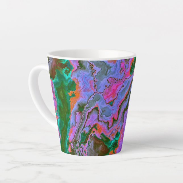 Sour Marble  Latte Mug (Left Angle)