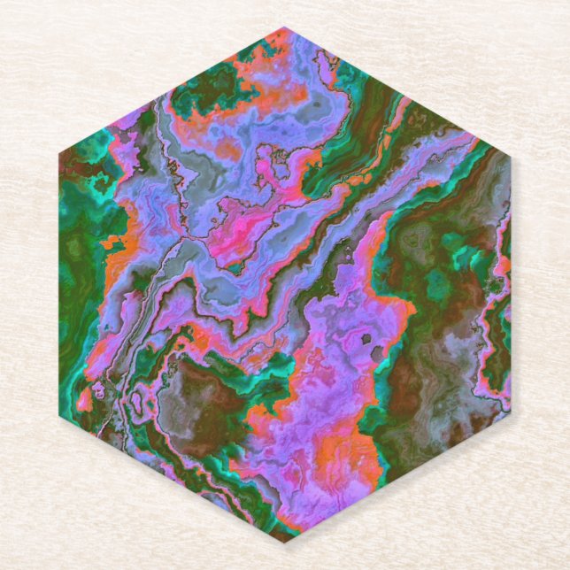 Sour Marble   Paper Coaster (Front)