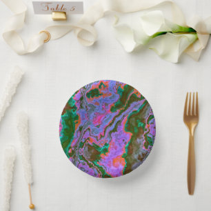 Sour Marble Paper Plate