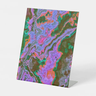 Sour Marble  Pedestal Sign