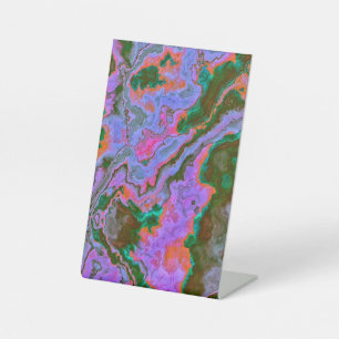 Sour Marble  Pedestal Sign