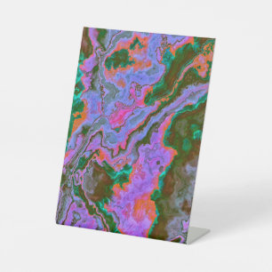 Sour Marble Pedestal Sign